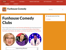 Tablet Screenshot of funhousecomedy.co.uk